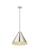 Z-LITE 6011P18-PN 1 Light Pendant,Polished Nickel