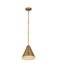 Z-LITE 6011P12-RB 1 Light Pendant,Rubbed Brass