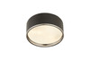 Z-LITE 2303F3-MB-CH 3 Light Flush Mount,Matte Black + Chrome