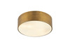 Z-LITE 2302F3-RB 3 Light Flush Mount,Rubbed Brass