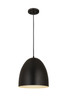 Z-LITE 6012P12-SBK 1 Light Pendant,Matte Black