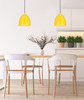 Z-LITE 6012P9-YEL 1 Light Pendant,Yellow