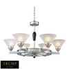 ELK LIGHTING 1508/6 MERCER 6-LIGHT CHANDELIER IN POLISHED CHROME