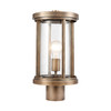 ELK LIGHTING 89396/1 Brison 1-Light post mount in  Vintage Brass