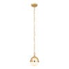 ELK LIGHTING 14494/1 Harmelin 1-Light mini pendant in  Satin Brass