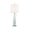 ELK HOME D4517 Confection Table Lamp in Seafoam Green and Polished Nickel with a White Linen Shade
