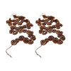 ELK HOME 742025/S2 White Brush Palm Rule Garland - Set Of 2