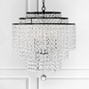 CRYSTORAMA GAB-B7305-MK Gabrielle 6 Light Matte Black Chandelier