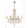 CRYSTORAMA GAB-B7306-GA Gabrielle 6 Light Antique Gold Chandelier