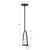 CRYSTORAMA ABB-3007-BK Abbott 8 Light Black Linear Chandelier