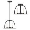 CRYSTORAMA ABB-3003-BK Abbott 3 Light Black Chandelier