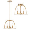 CRYSTORAMA ABB-3003-VG Abbott 3 Light Vibrant Gold Chandelier