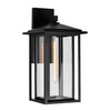 CWI LIGHTING 0417W11-1-101 Crawford 1 Light Black Outdoor Wall Light