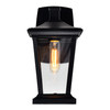 CWI LIGHTING 0413W7-1-101 Leawood 1 Light Black Outdoor Wall Light