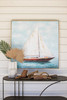 KALALOU CAR1655 OIL PAINTING - FRAMED SAILBOAT