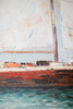 KALALOU CAR1655 OIL PAINTING - FRAMED SAILBOAT