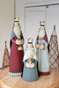 KALALOU CHE1400 SET OF THREE PAINTED METAL KINGS