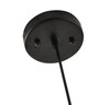 BETHEL INTERNATIONAL DLS49P8B 1-Light Pendant Black & Blue
