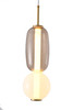 BETHEL INTERNATIONAL DLS34P15WG 1-Light LED Pendant White & Grey