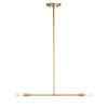 WAREHOUSE OF TIFFANY'S 2008/2PB Collin 0.75 in. 2-Light Indoor Matte Gold Finish Chandelier with Light Kit