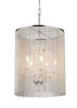 WAREHOUSE OF TIFFANY'S RL8059A Rosalias 21 in. 6-Light Indoor Bronze Finish Chandelier with Light Kit