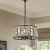 WAREHOUSE OF TIFFANY'S IMP79W/4AB Rowsen 14 in. 4-Light Indoor Bronze Finish Chandelier with Light Kit