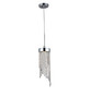 WAREHOUSE OF TIFFANY'S SU1683-1 Grace 8 in. 1-Light Indoor Chrome Finish Chandelier with Light Kit