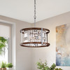 WAREHOUSE OF TIFFANY'S IMP18/3IC Azari 15.75 in. 3-Light Indoor Chrome Finish Chandelier with Light Kit