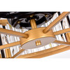 WAREHOUSE OF TIFFANY'S CFL-8489B/GD Dotty 30 in. 6-Light Indoor Gold Finish Ceiling Fan with Light Kit