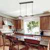 WAREHOUSE OF TIFFANY'S IMP89G/3AC Jerri 8 in. 3-Light Indoor Antique Copper Finish Island Pendant Light with Light Kit