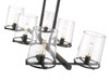 Z-LITE 3032-6L-MB 6 Light Chandelier, Matte Black