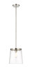 Z-LITE 3032P10-PN 1 Light Pendant, Polished Nickel