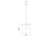Z-LITE 3032P10-PN 1 Light Pendant, Polished Nickel