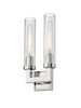 Z-LITE 3031-2S-PN 2 Light Wall Sconce, Polished Nickel