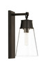 Z-LITE 2300-1SL-MB 1 Light Wall Sconce, Matte Black