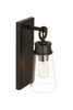 Z-LITE 2300-1SS-MB 1 Light Wall Sconce, Matte Black