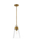 Z-LITE 2300P8-RB 1 Light Pendant, Rubbed Brass