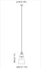 Z-LITE 2300P12-RB 1 Light Pendant, Rubbed Brass