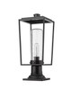 Z-LITE 594PHMR-533PM-BK 1 Light Outdoor Pier Mounted Fixture, Black