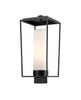 Z-LITE 595PHBS-BK 1 Light Outdoor Post Mount Fixture, Black