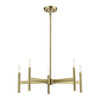 LIVEX LIGHTING 51175-01 Antique Brass 5-Light Chandelier