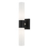 LIVEX LIGHTING 10102-04 Black ADA 2-Light Vanity Sconce