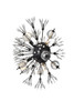 Elegant Lighting 2500W19BK Vera 19 inch crystal starburst wall sconce in black