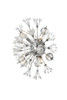 Elegant Lighting 2500W19C Vera 19 inch crystal starburst wall sconce in chrome