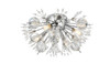 Elegant Lighting 2500W19C Vera 19 inch crystal starburst wall sconce in chrome