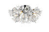 Elegant Lighting 2500W19C Vera 19 inch crystal starburst wall sconce in chrome