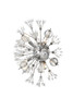 Elegant Lighting 2500W19C Vera 19 inch crystal starburst wall sconce in chrome