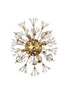 Elegant Lighting 2500W19SG Vera 19 inch crystal starburst wall sconce in gold