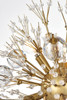Elegant Lighting 2500W19SG Vera 19 inch crystal starburst wall sconce in gold