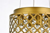 Living District LD520D10BR Tully 4 lights pendant in brass